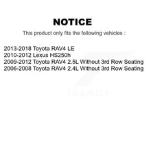 Front Rear Disc Brake Rotors And Ceramic Pads Kit For Toyota RAV4 Lexus HS250h